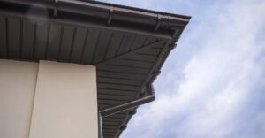 Soffit of commercial building