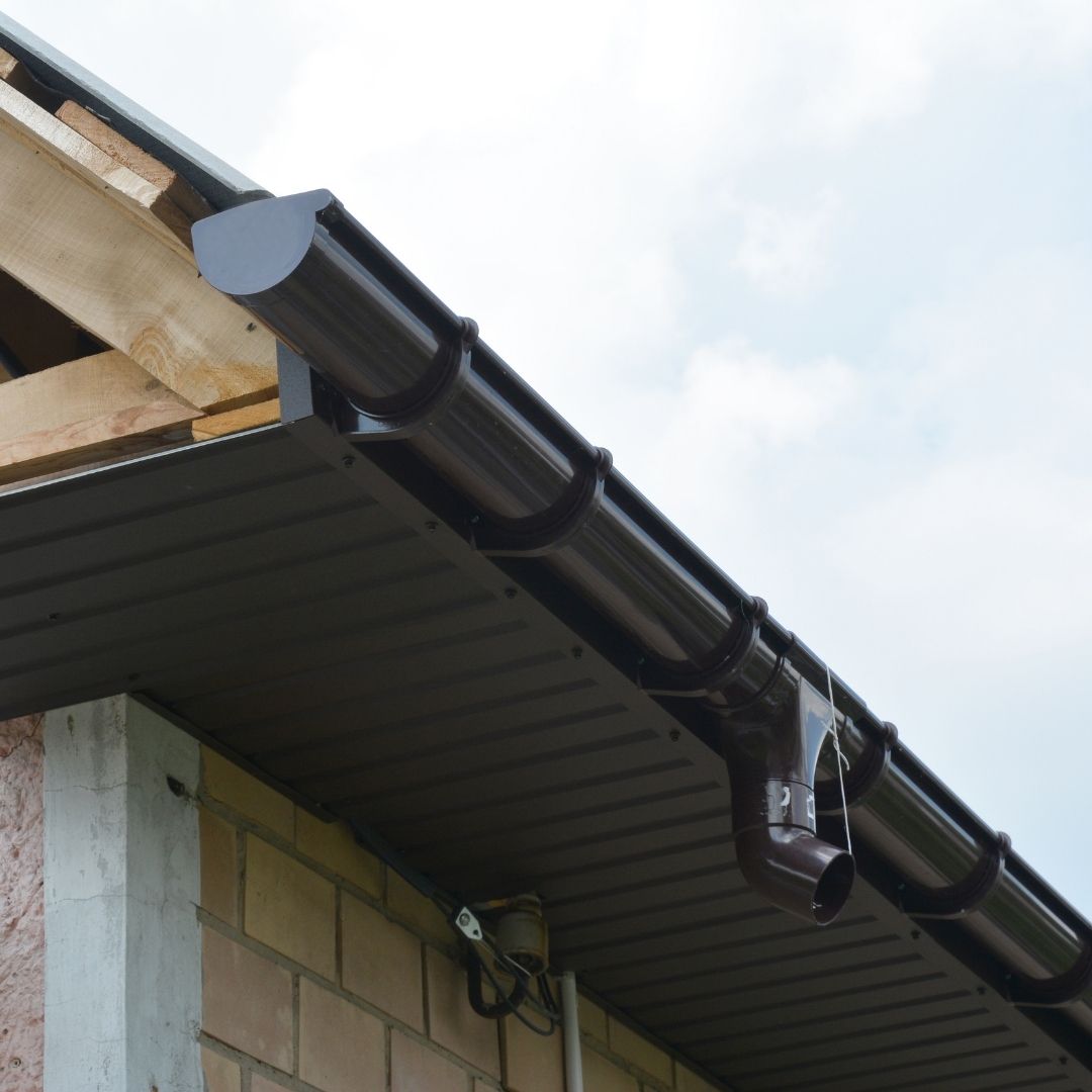 Underside of Commercial roof soffit