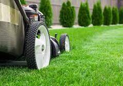 mowing grass photo